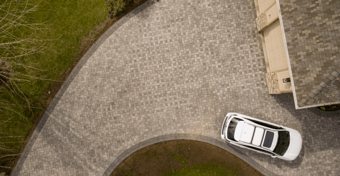 Sealed paver driveway